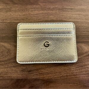 GUESS Gold Slim Card Holder